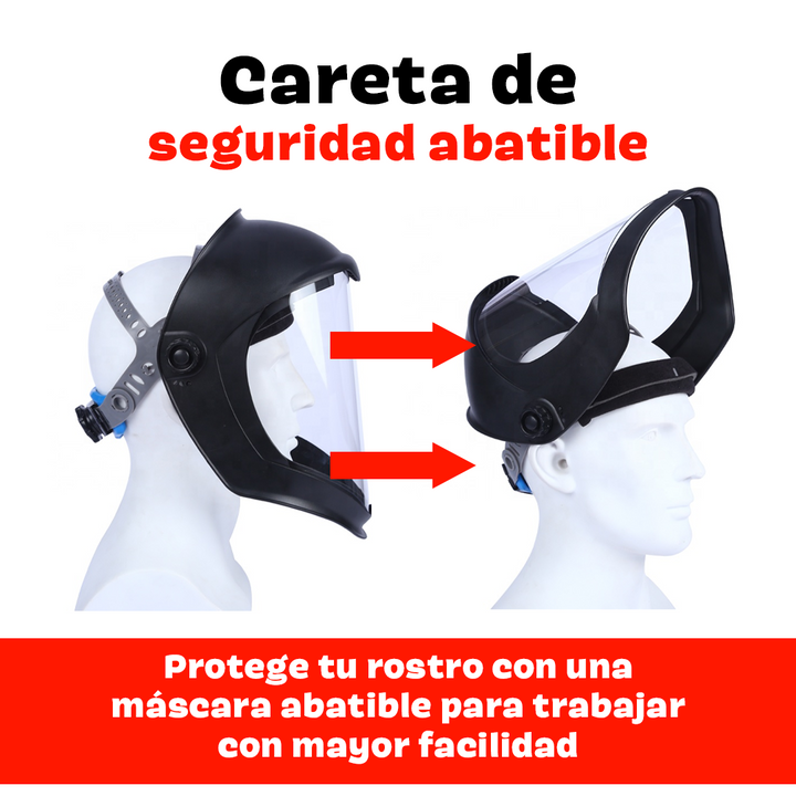 Careta de seguridad retráctil + ENVÍO GRATIS!🔥