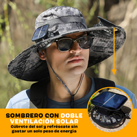Sombrero + Doble ventilación solar + ENVÍO GRATIS!🔥