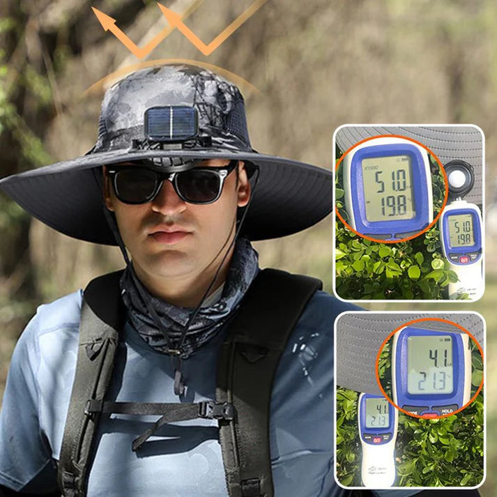 Sombrero + Doble ventilación solar + ENVÍO GRATIS!🔥
