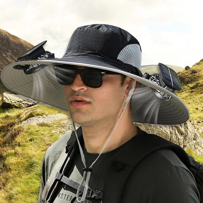 Sombrero + Doble ventilación solar + ENVÍO GRATIS!🔥
